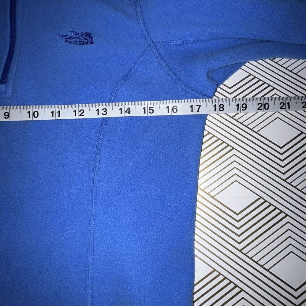 THE NORTH FACE Pullover Fleece Women's Small 1/4 Zip High Neck Blue Hike Outdoor - Picture 4 of 8